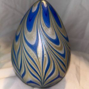 Vandermark Art Glass Iridescent Paperweight